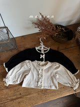 ［marron］Ribbon cardigan