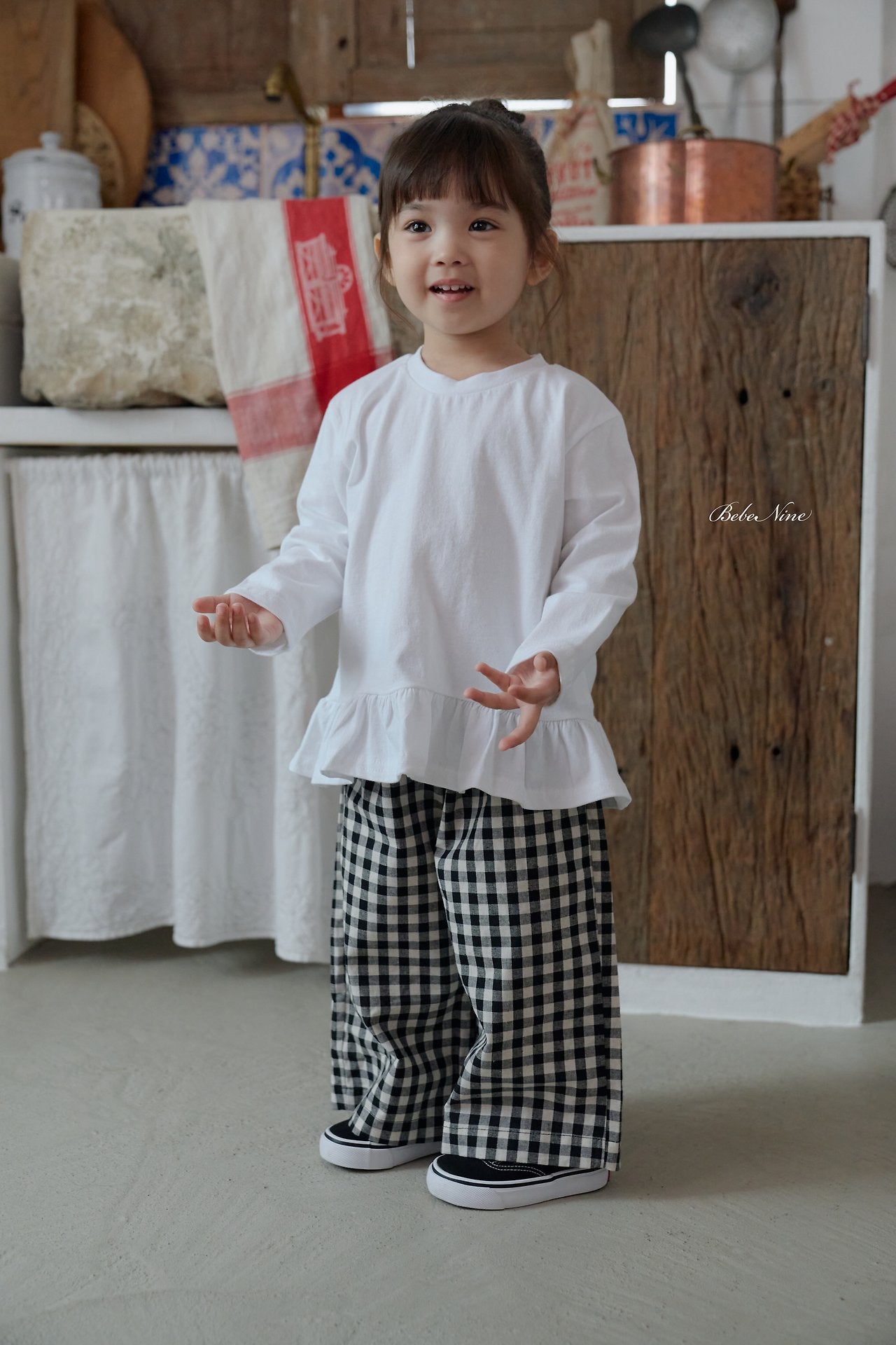 ［bebenine］Maple Check Pants