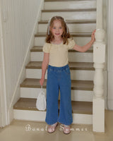 ［Bonaloi］Cool summer denim pants
