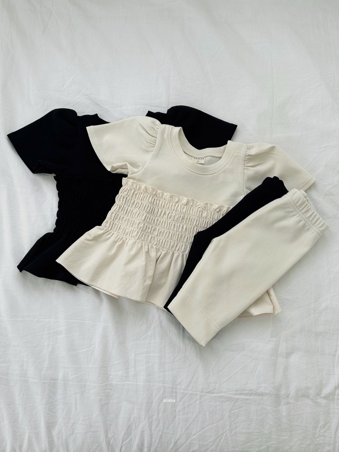 ［azalea］Shirring smock tee (kids)