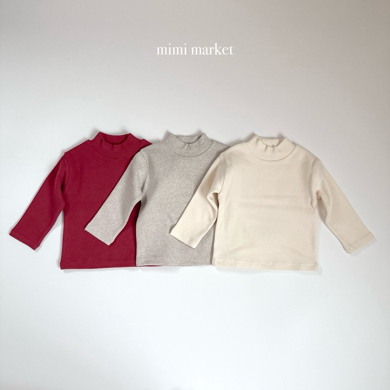 [mimi market] Peach bottleneck tee