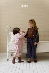 ［jujua］Berry balloon sleeve tops
