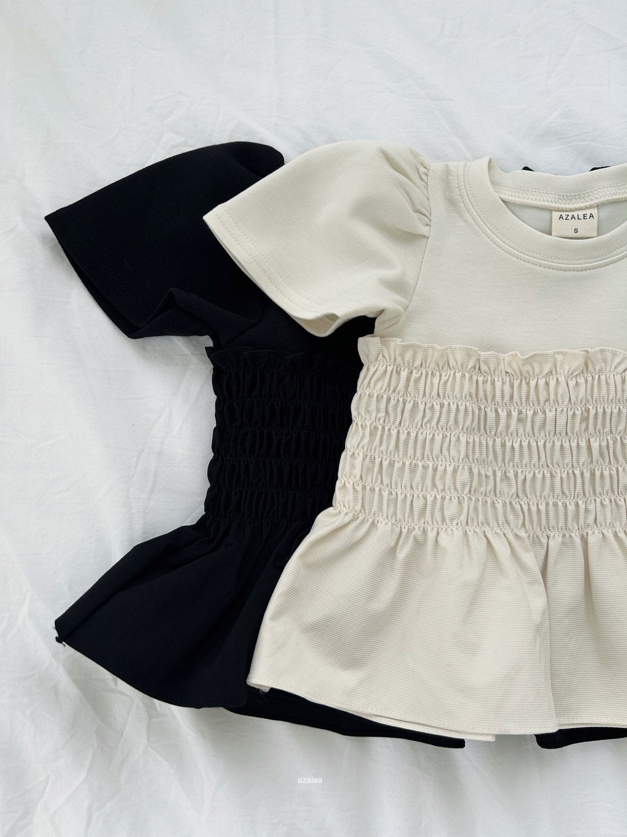 ［azalea］Shirring smock tee (kids)