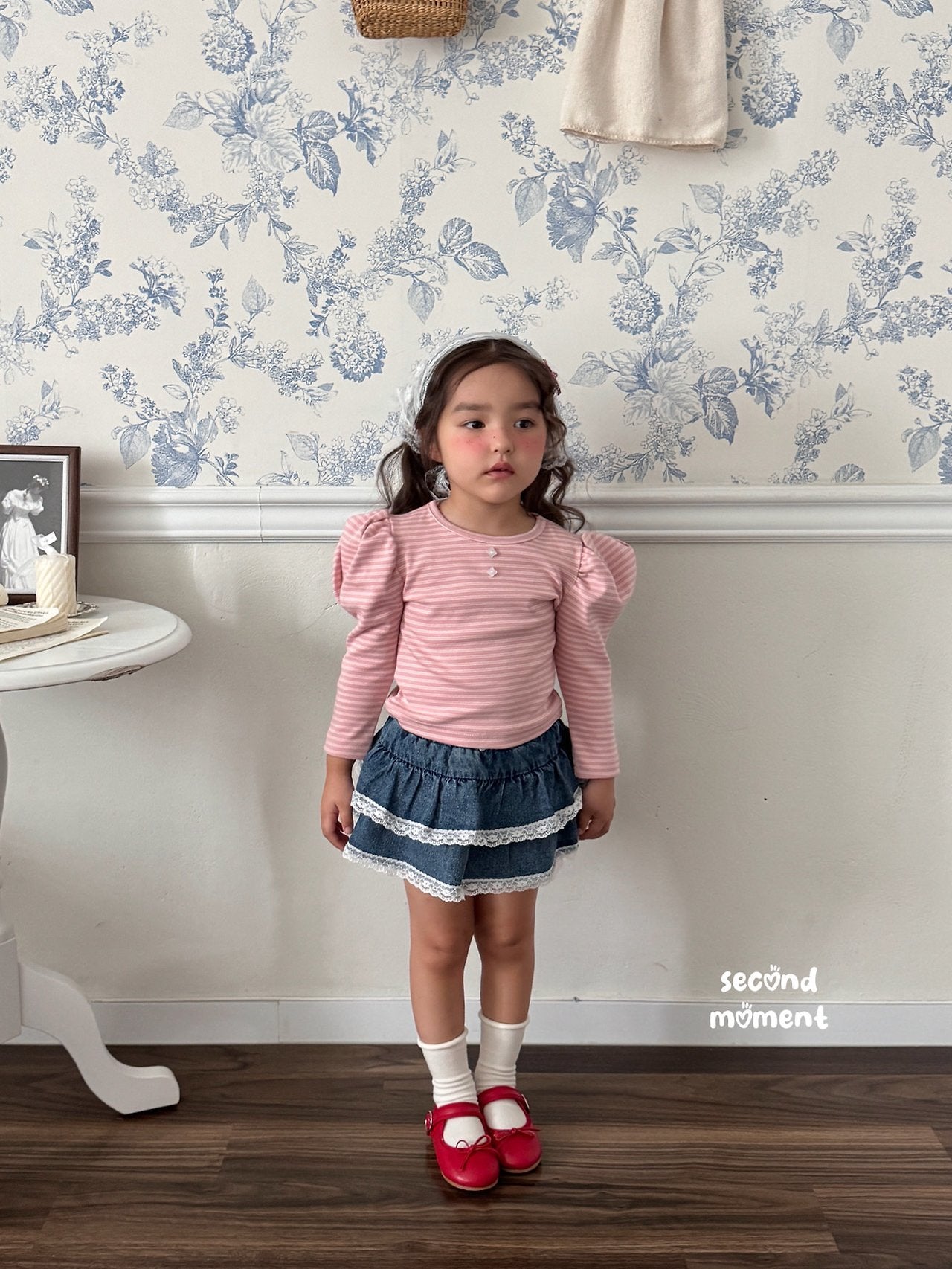 ［second moment］Puff stripe tops
