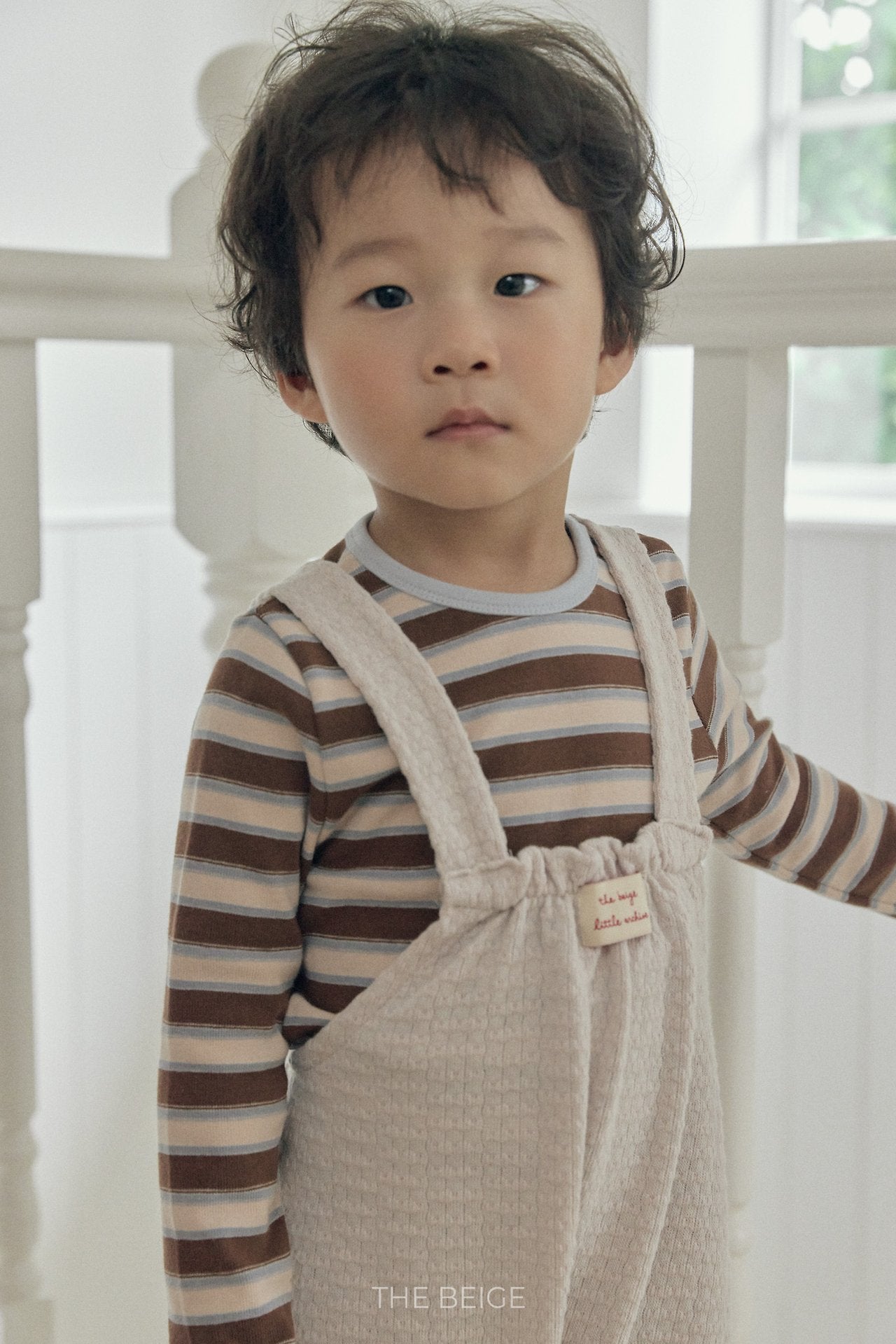 ［The beige］Knit Overalls
