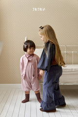 ［jujua］Berry balloon sleeve tops