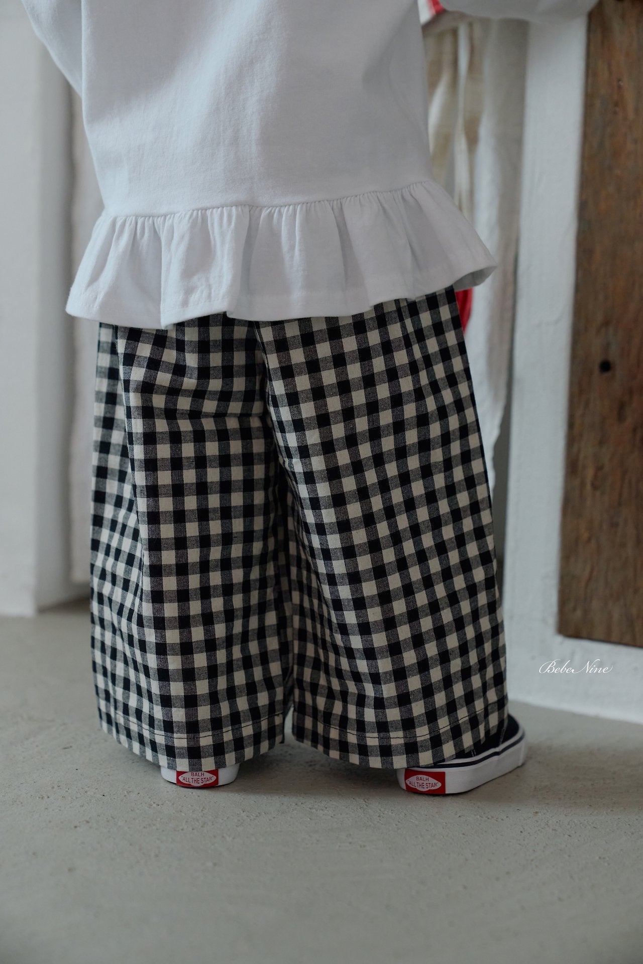 ［bebenine］Maple Check Pants