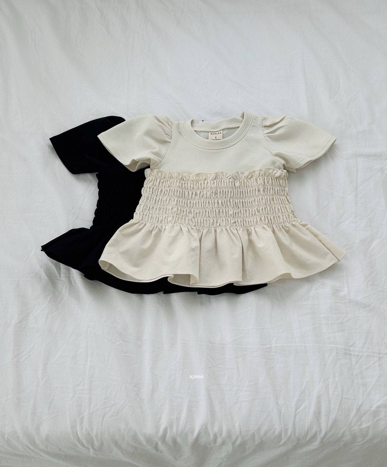 ［azalea］Shirring smock tee (kids)