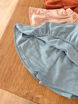 ［ohho］Forest shirring suspender skirt