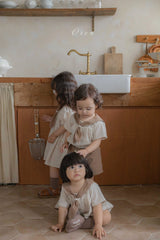 ［OREN］Pure tie stripe rompers