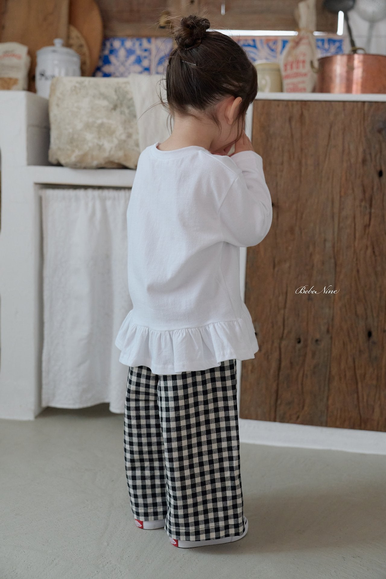 ［bebenine］Maple Check Pants