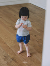［melmel］Rib denim short pants