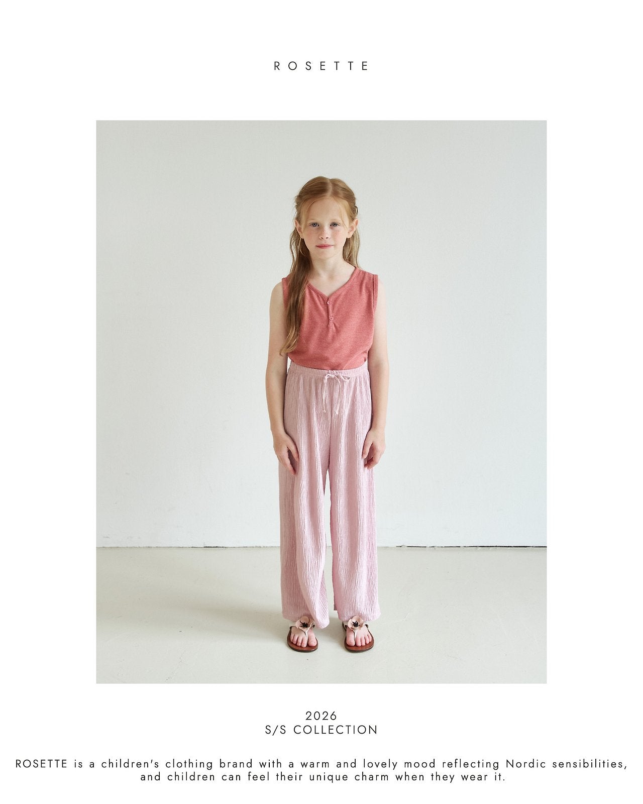 ［ROSETTE］Mare button sleeveless tops