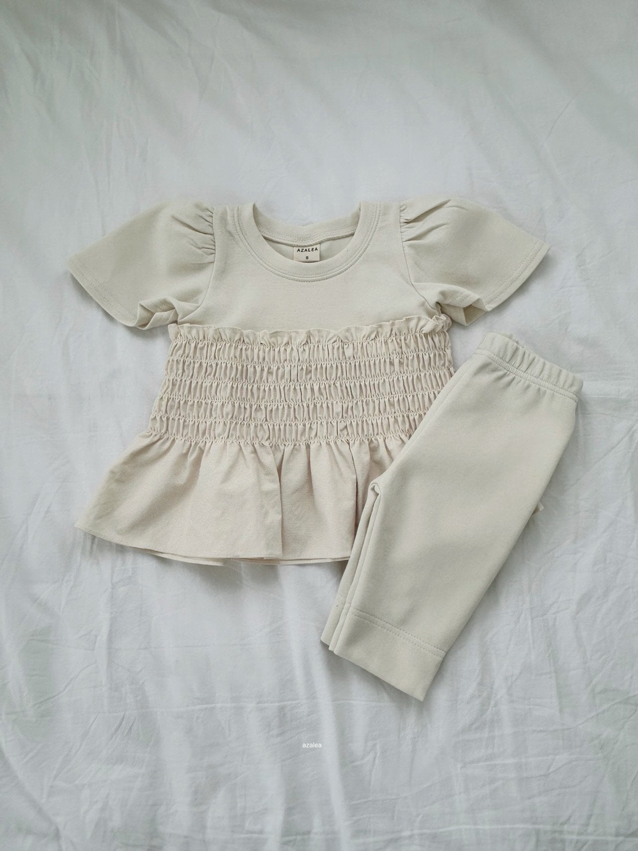 ［azalea］Shirring smock tee (kids)