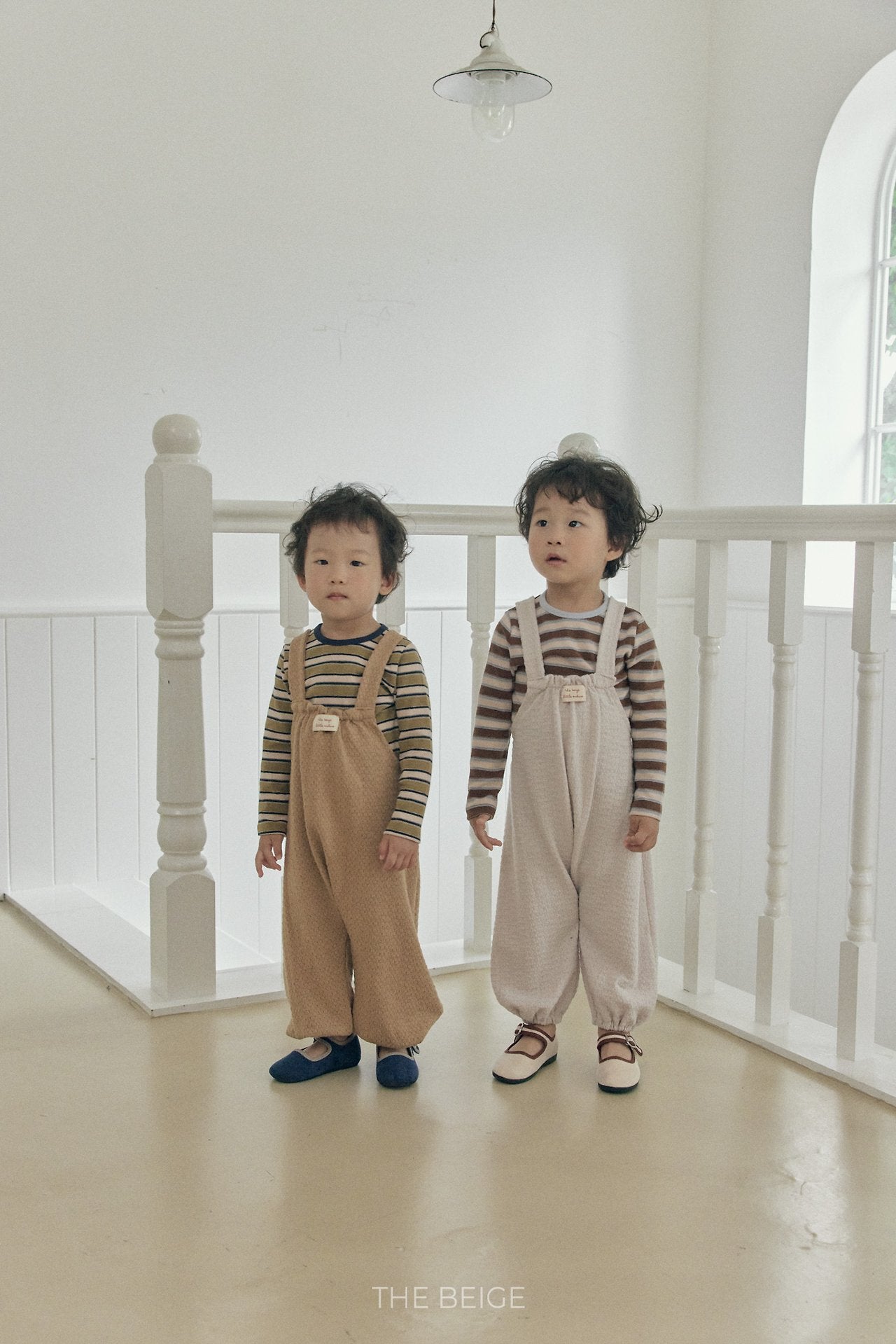 ［The beige］Knit Overalls