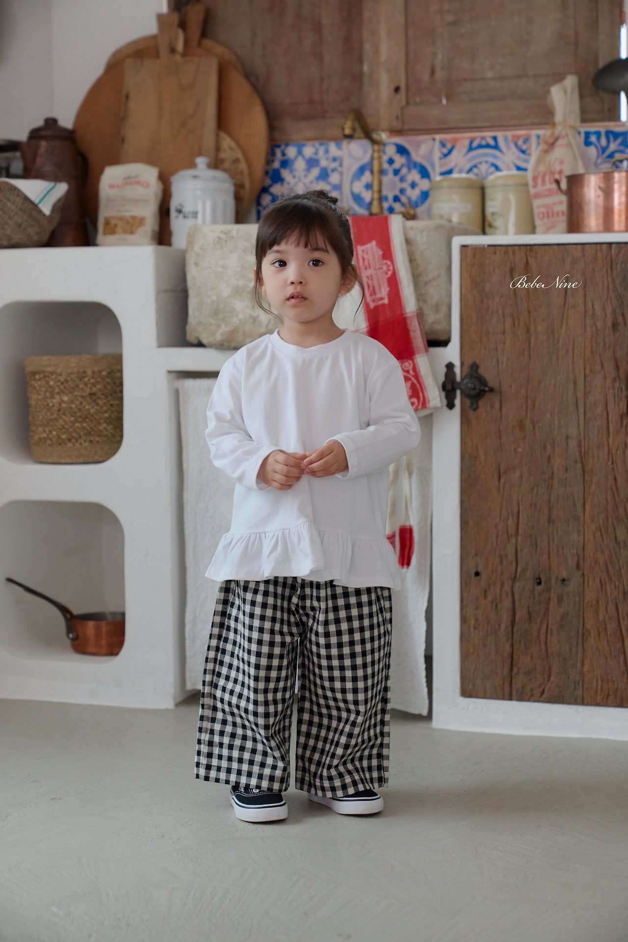 ［bebenine］Maple Check Pants