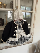 ［marron］Ribbon cardigan