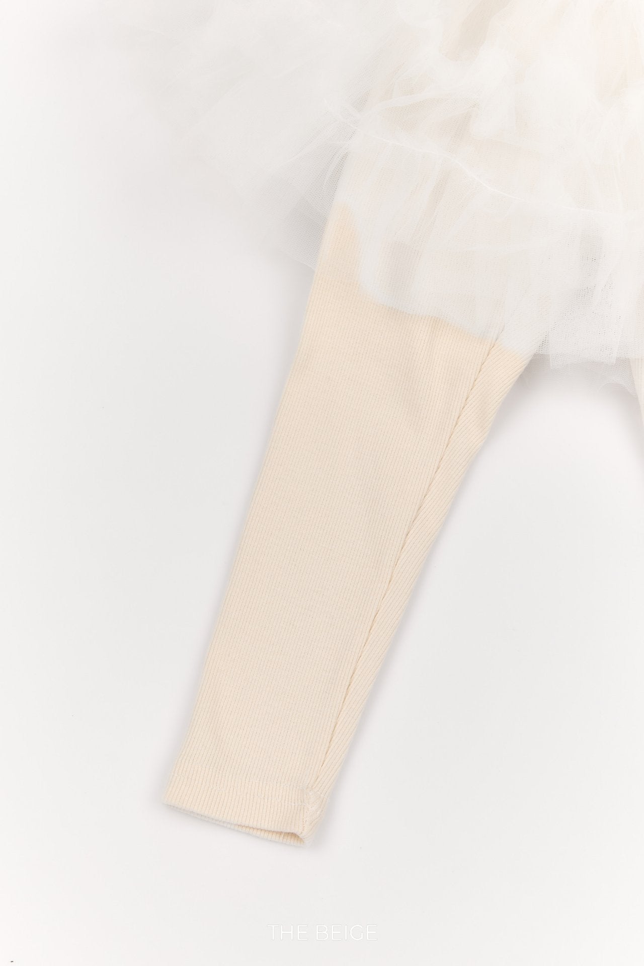 ［The beige］Tulle Leggings