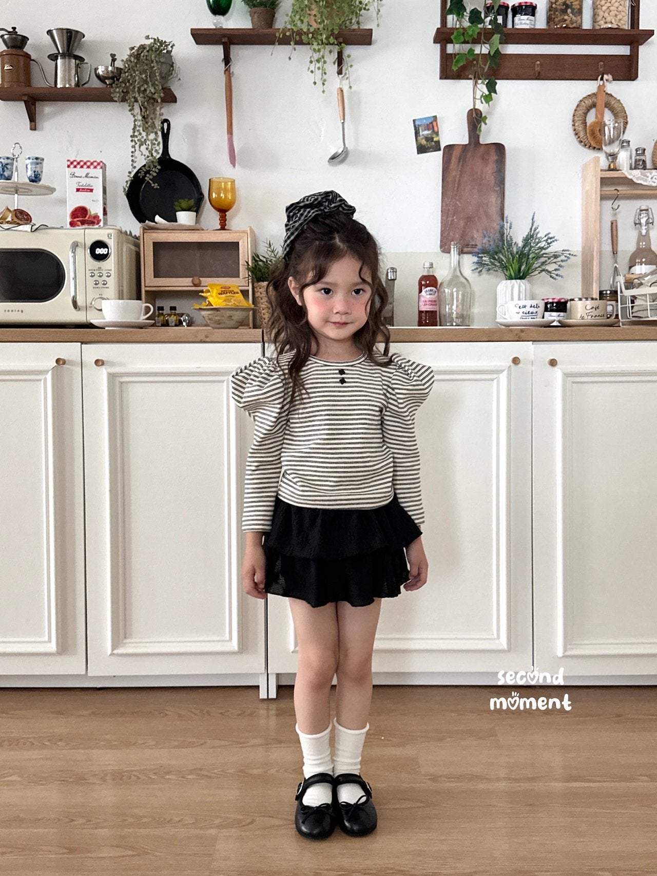 ［second moment］Puff stripe tops