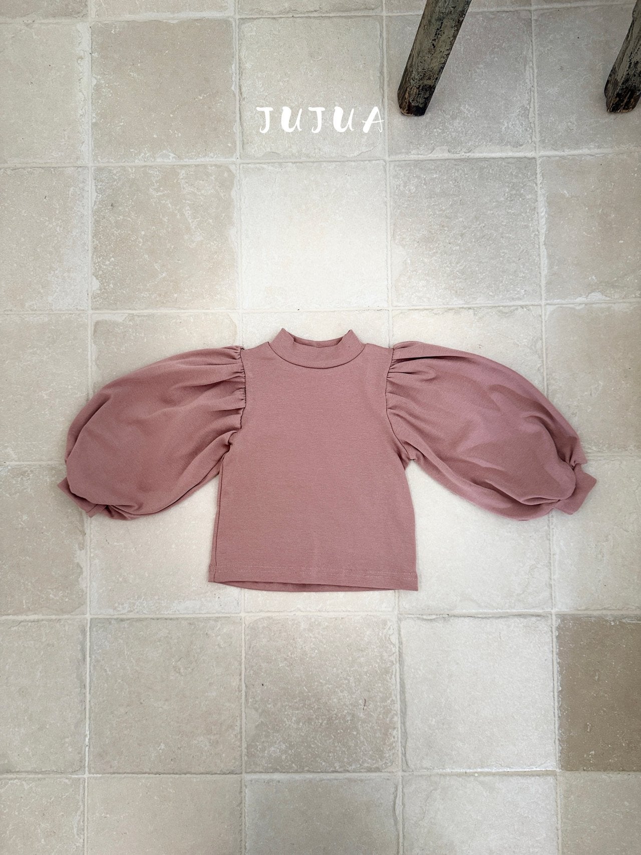 ［jujua］Berry balloon sleeve tops
