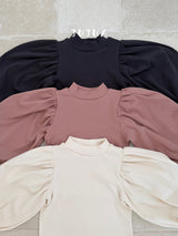 ［jujua］Berry balloon sleeve tops
