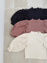 ［jujua］Berry balloon sleeve tops