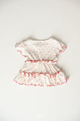［ROA］Cherry mellow rib tee