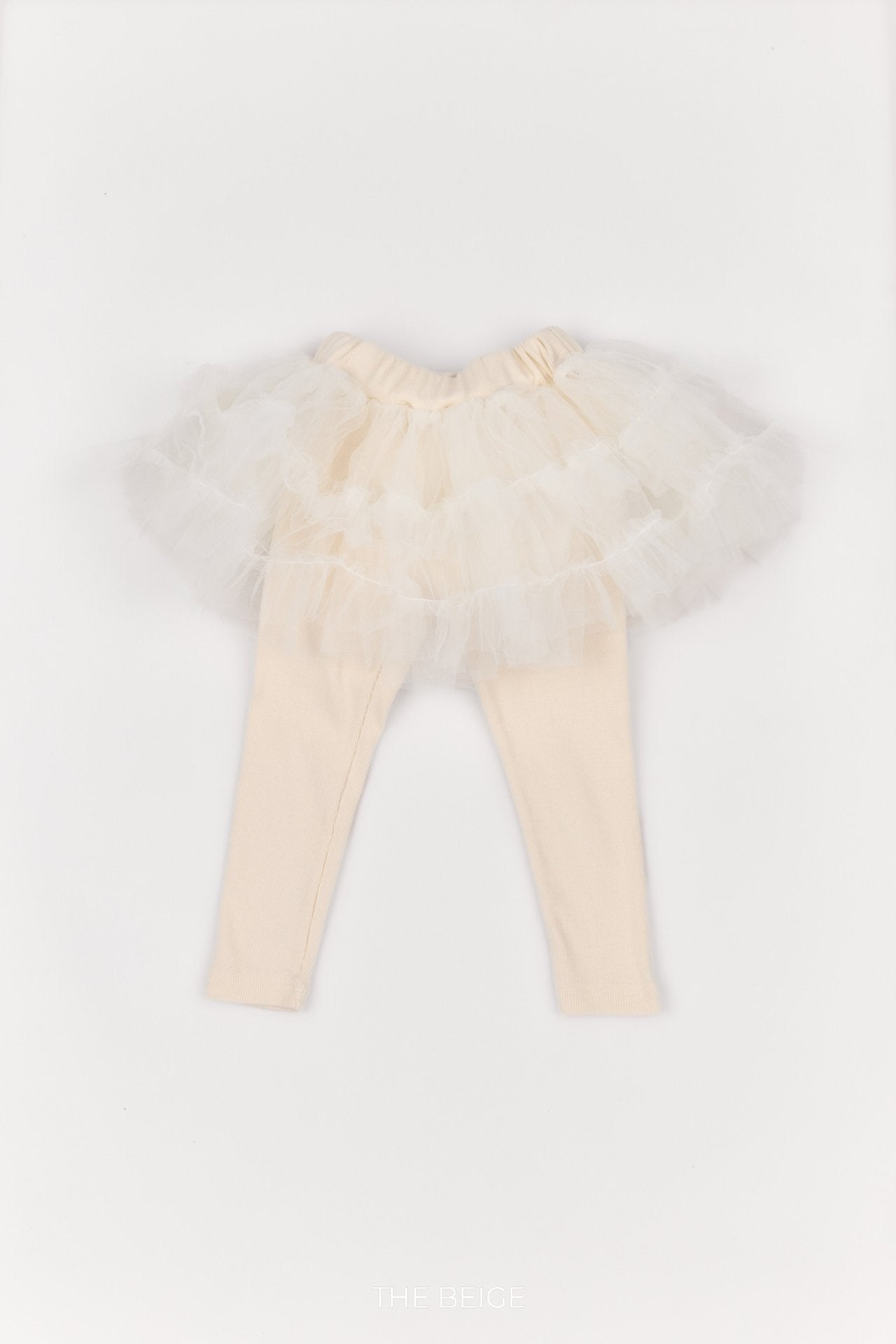 ［The beige］Tulle Leggings
