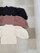 ［jujua］Berry balloon sleeve tops