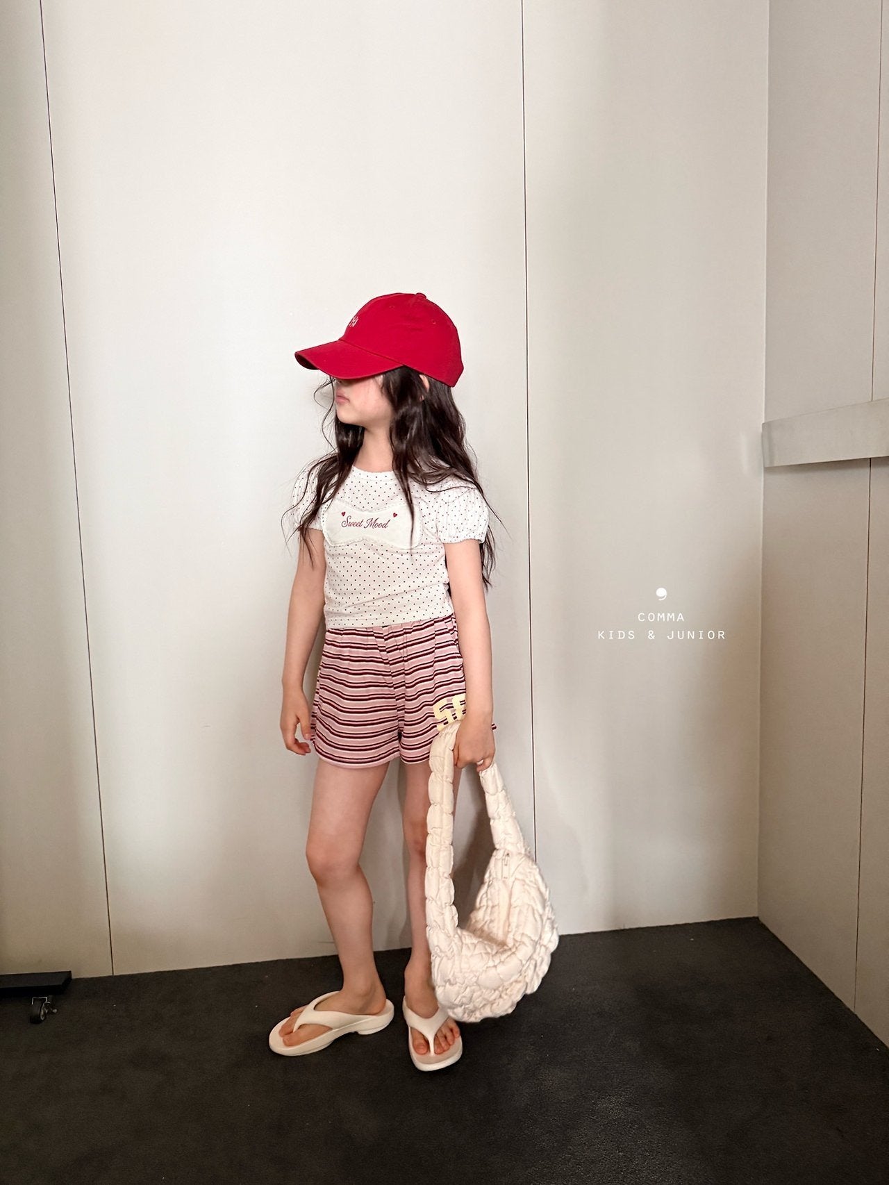 ［comma］Sweet dot tee