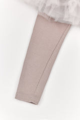 ［The beige］Tulle Leggings