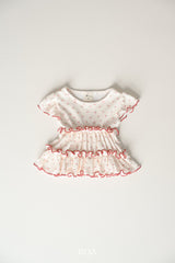 ［ROA］Cherry mellow rib tee