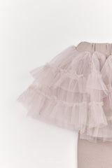 ［The beige］Tulle Leggings