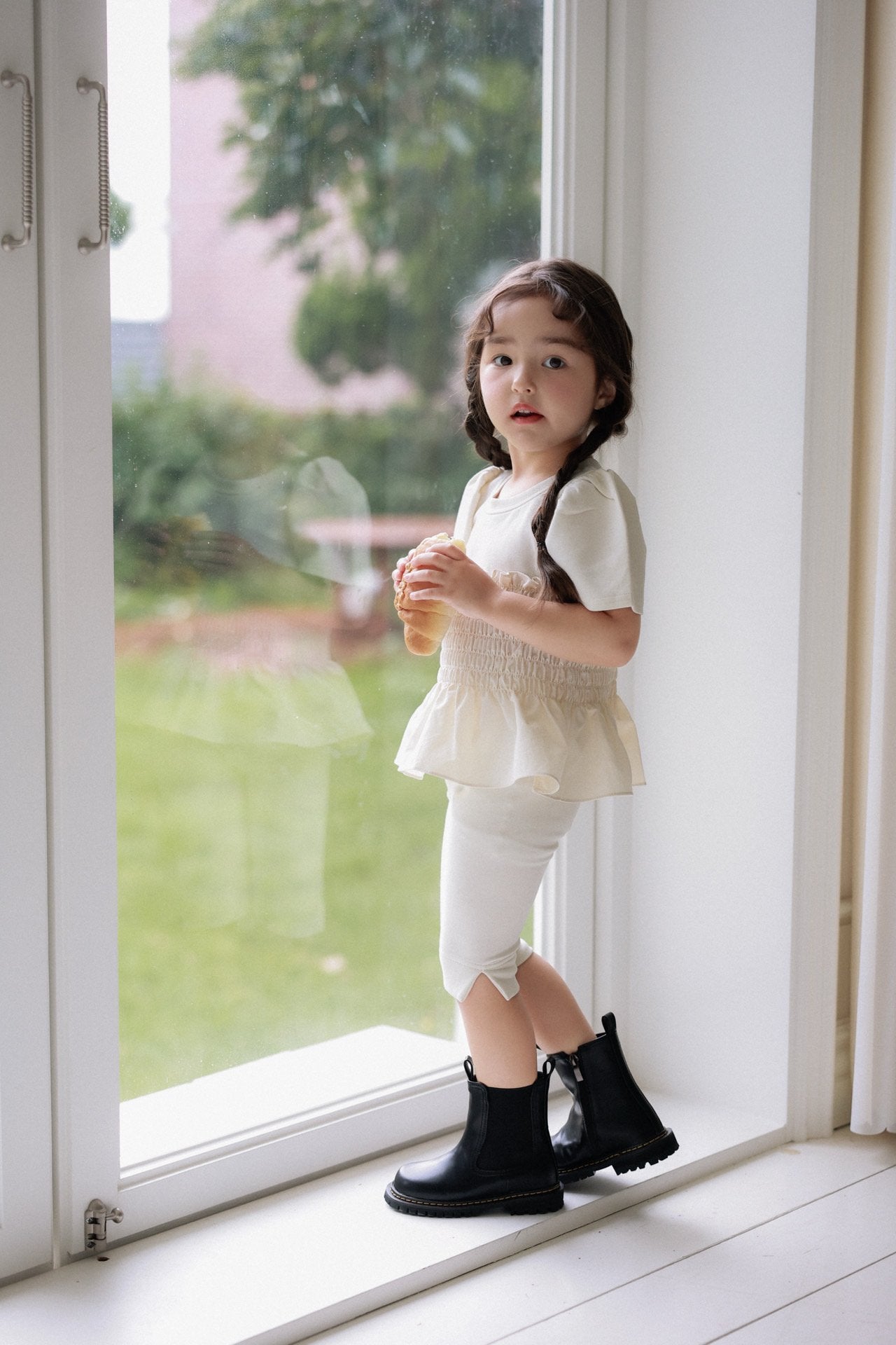 ［azalea］Shirring smock tee (kids)
