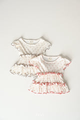 ［ROA］Cherry mellow rib tee