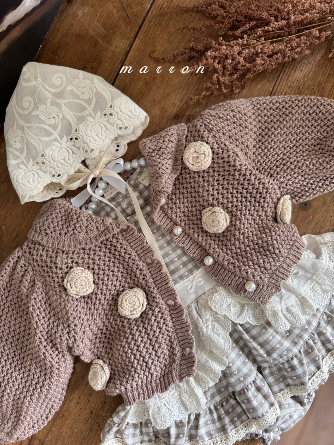 ［marron］Melody check suit