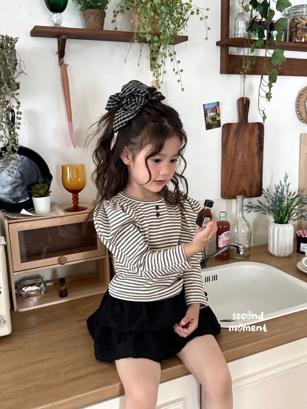 ［second moment］Puff stripe tops