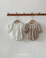 [monbebe] Angel lace rompers