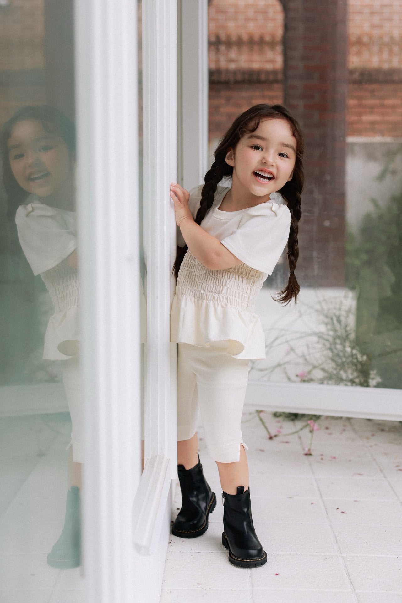 ［azalea］Shirring smock tee (kids)