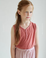 ［ROSETTE］Mare button sleeveless tops
