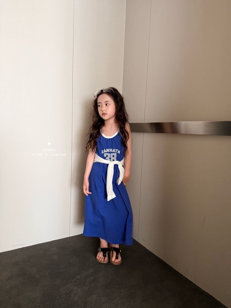 ［comma］Two tone long one-piece