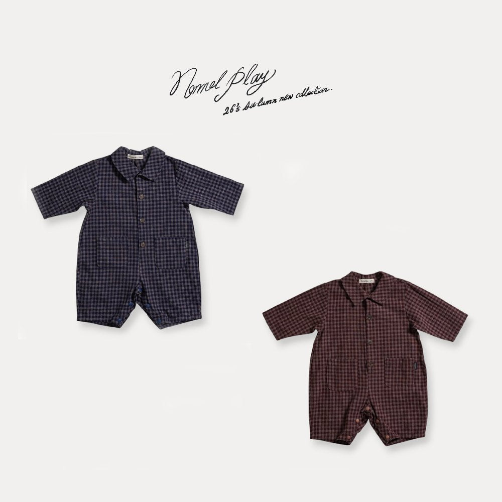［normalplay］Tarte Check Collar Suit