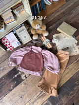 ［jujua］Berry balloon sleeve tops