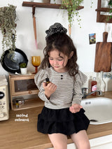 ［second moment］Puff stripe tops