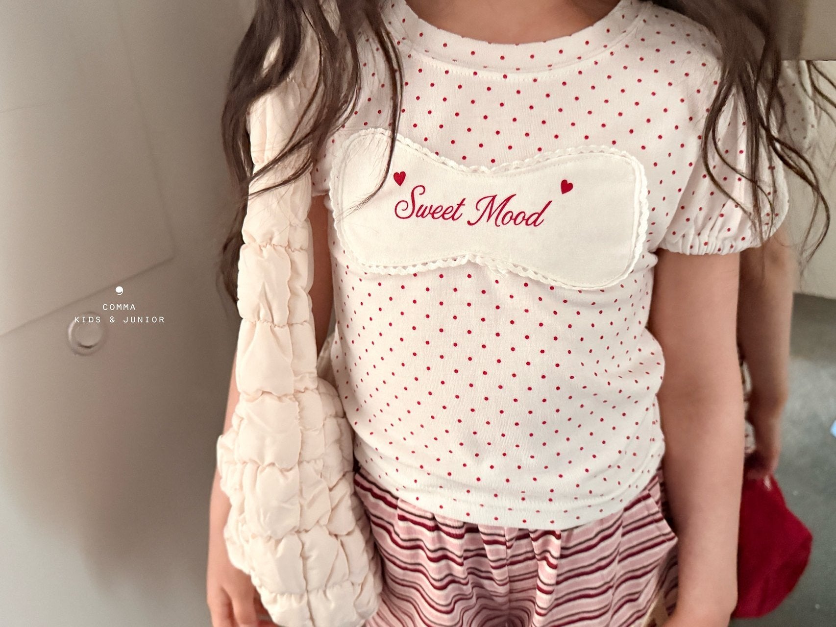 ［comma］Sweet dot tee