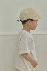［The beige］Plain short sleeve tee