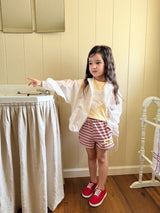 ［comma］58 stripe short pants
