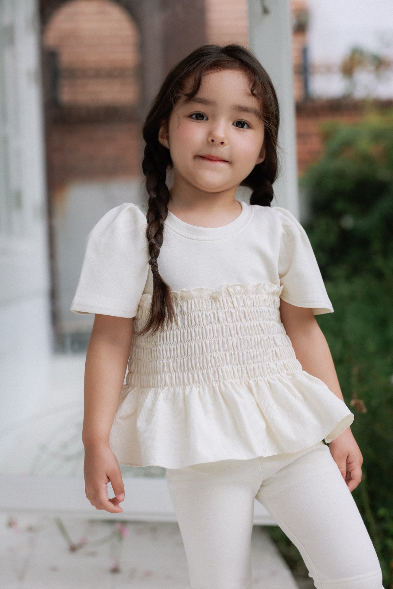 ［azalea］Shirring smock tee (kids)