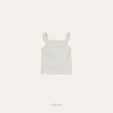 ［melmel］Lace rib tank