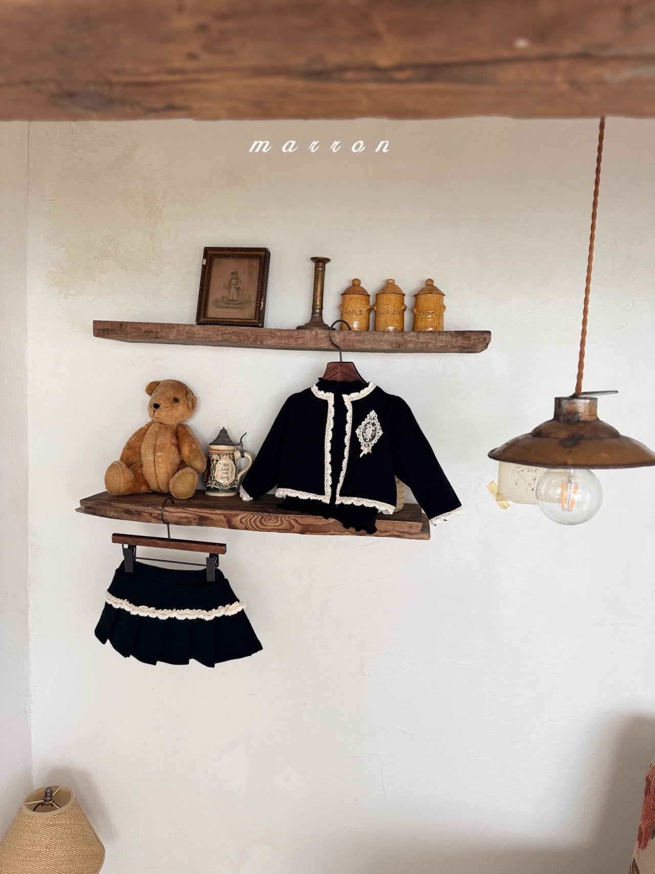 ［marron］Castle lace cardigan